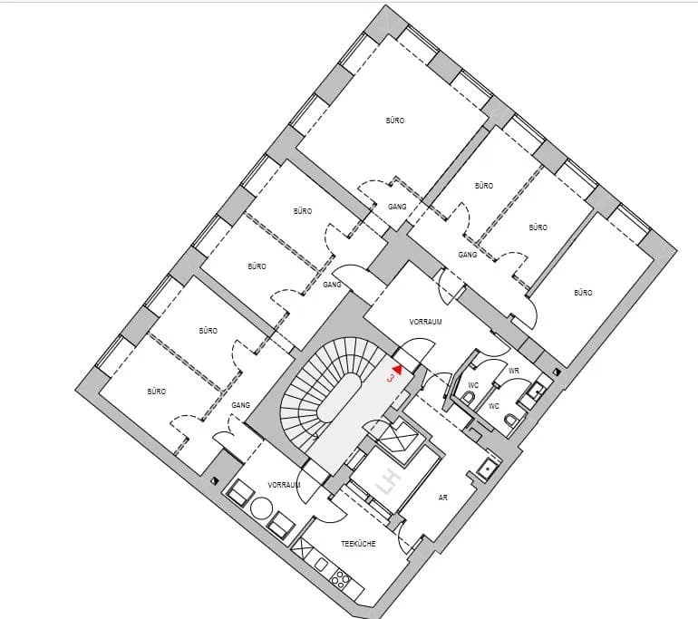 8-Zimmer-Gewerbeimmobilie mieten in Wien – 158 m², € 4.179 – Bild 10 von 10
