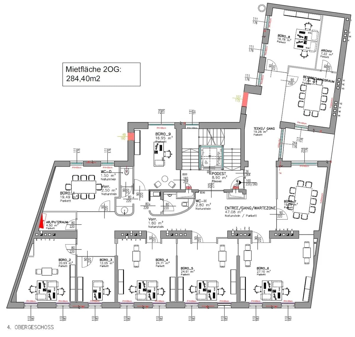 Gewerbeimmobilie mieten in Wien – 590 m², € 17 – Bild 20 von 20
