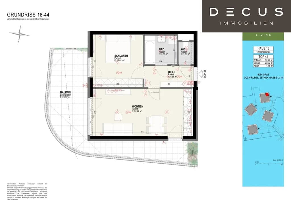 2-Zimmer-Wohnung mieten in Graz – 60 m², € 837 – Bild 20 von 20