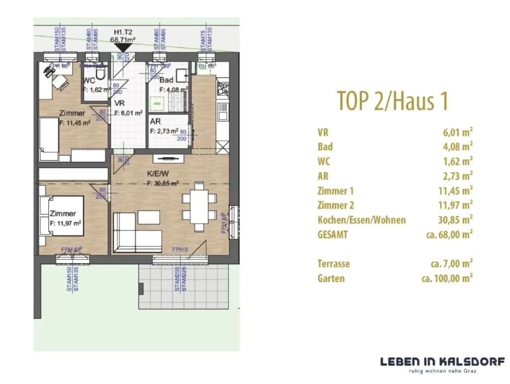 2-Zimmer-Wohnung kaufen in Graz-Umgebung – 68,7 m², € 278.763 – Bild 7 von 7