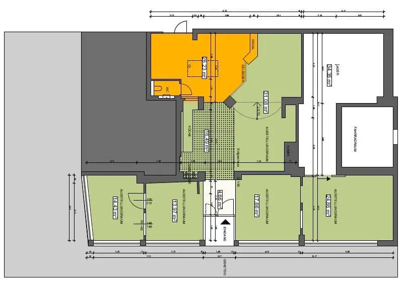 Gewerbeimmobilie mieten in Wels – 85 m², € 950