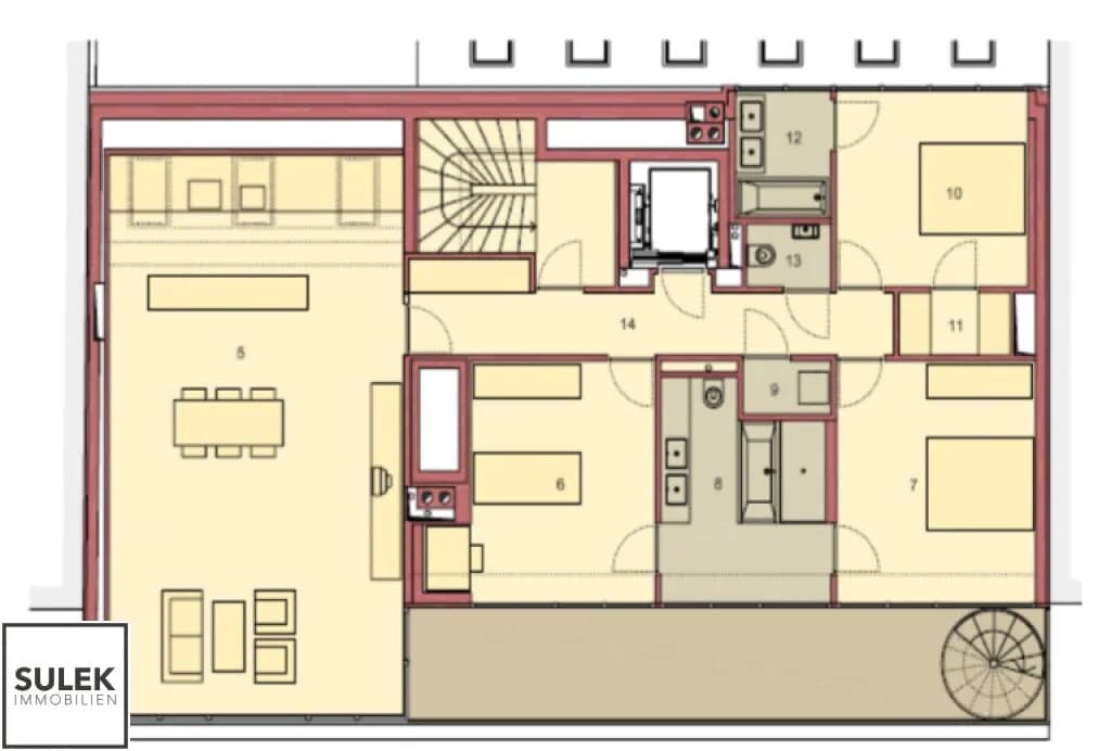 5-Zimmer-Wohnung mieten in Wien – 157,89 m², € 3.499 – Bild 39 von 41