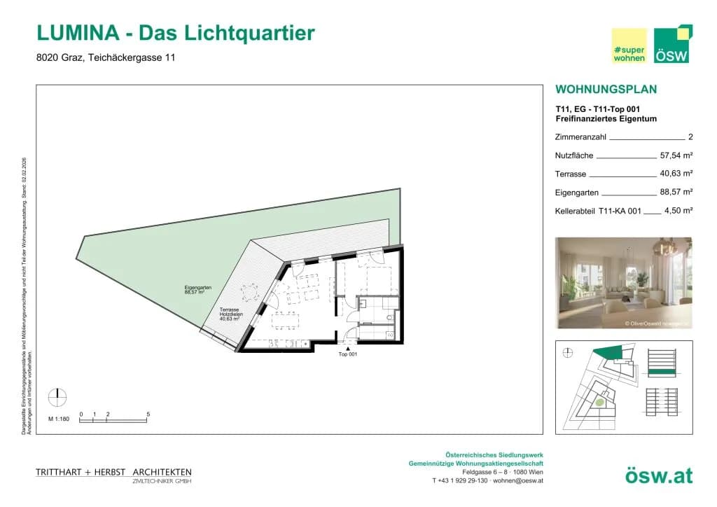 2-Zimmer-Wohnung kaufen in Graz – 57,54 m², € 276.000 – Bild 12 von 13