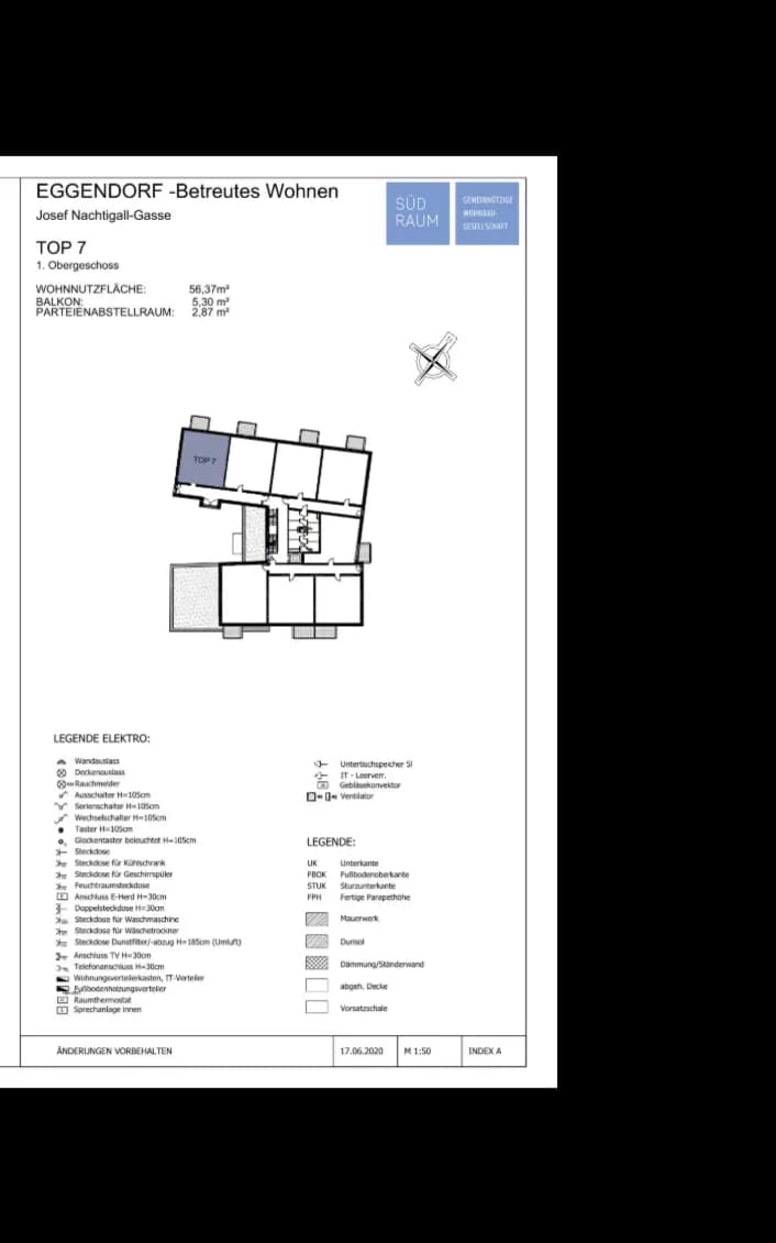 2-Zimmer-Wohnung mieten in Wiener Neustadt Land – 56,32 m², € 742 – Bild 3 von 7