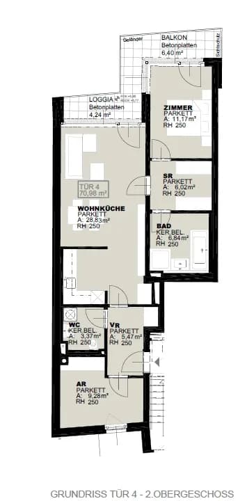 3-Zimmer-Wohnung kaufen in Wien – 78,37 m², € 540.000 – Bild 12 von 19