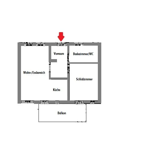 2-Zimmer-Wohnung mieten in Leibnitz – 55,5 m², € 576 – Bild 2 von 2