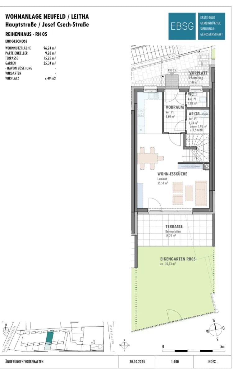 4-Zimmer-Haus mieten in Eisenstadt - Umgebung – 96,25 m², € 1.708 – Bild 2 von 4