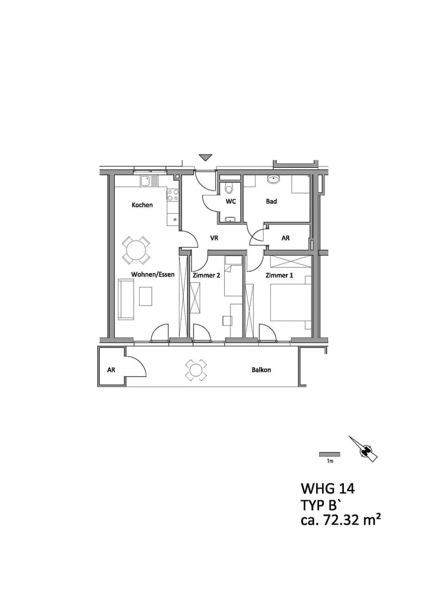 3-Zimmer-Wohnung mieten in Hartberg-Fürstenfeld – 72,3 m², € 808 – Bild 2 von 13
