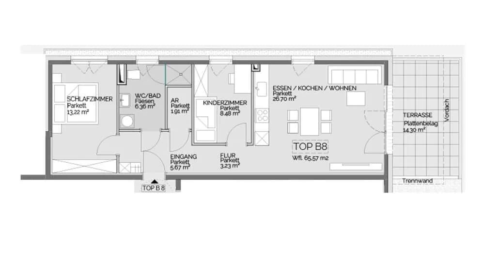 3-Zimmer-Wohnung kaufen in Liezen – 65,57 m², € 238.500 – Bild 11 von 15