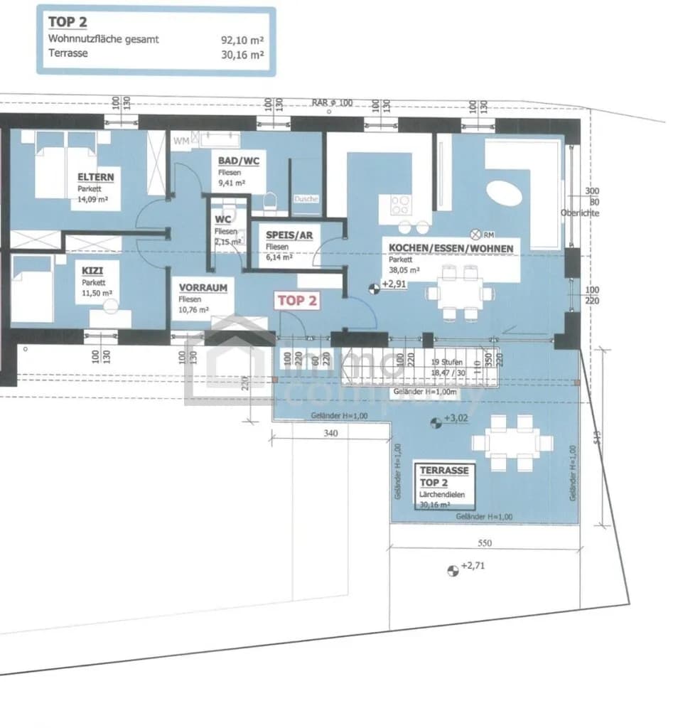 4-Zimmer-Wohnung kaufen in Eisenstadt - Umgebung – 92,1 m², € 294.600 – Bild 6 von 7