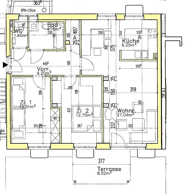 3-Zimmer-Wohnung mieten in Murtal – 73,3 m², € 452 – Bild 2 von 2