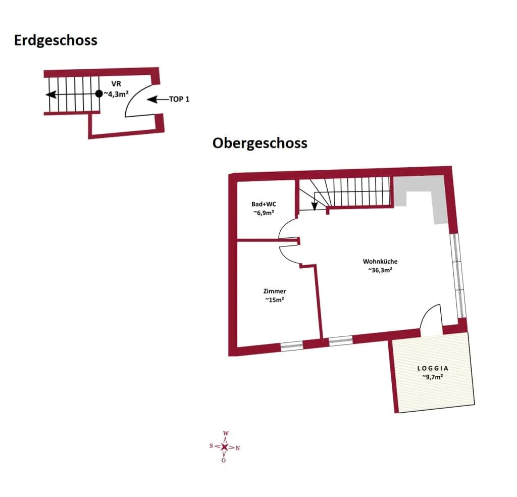2-Zimmer-Wohnung kaufen in Tulln – 62,2 m², € 359.000 – Bild 5 von 5