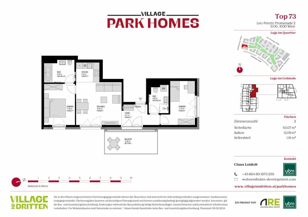 3-Zimmer-Wohnung kaufen in Wien – 63,07 m², € 595.000 – Bild 9 von 9
