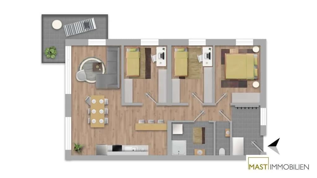 4-Zimmer-Wohnung kaufen in Tulln – 77,41 m², € 384.000 – Bild 16 von 16