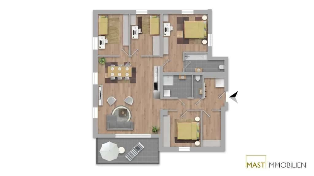 5-Zimmer-Wohnung kaufen in Tulln – 120,27 m², € 564.000 – Bild 20 von 20