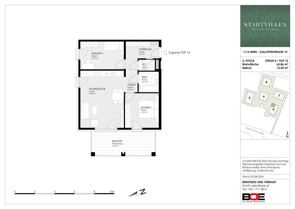 3-Zimmer-Wohnung kaufen in Wien – 65,84 m², € 522.500 – Bild 11 von 11