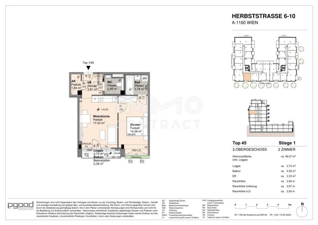 2-Zimmer-Wohnung kaufen in Wien – 43,34 m², € 321.900 – Bild 9 von 9
