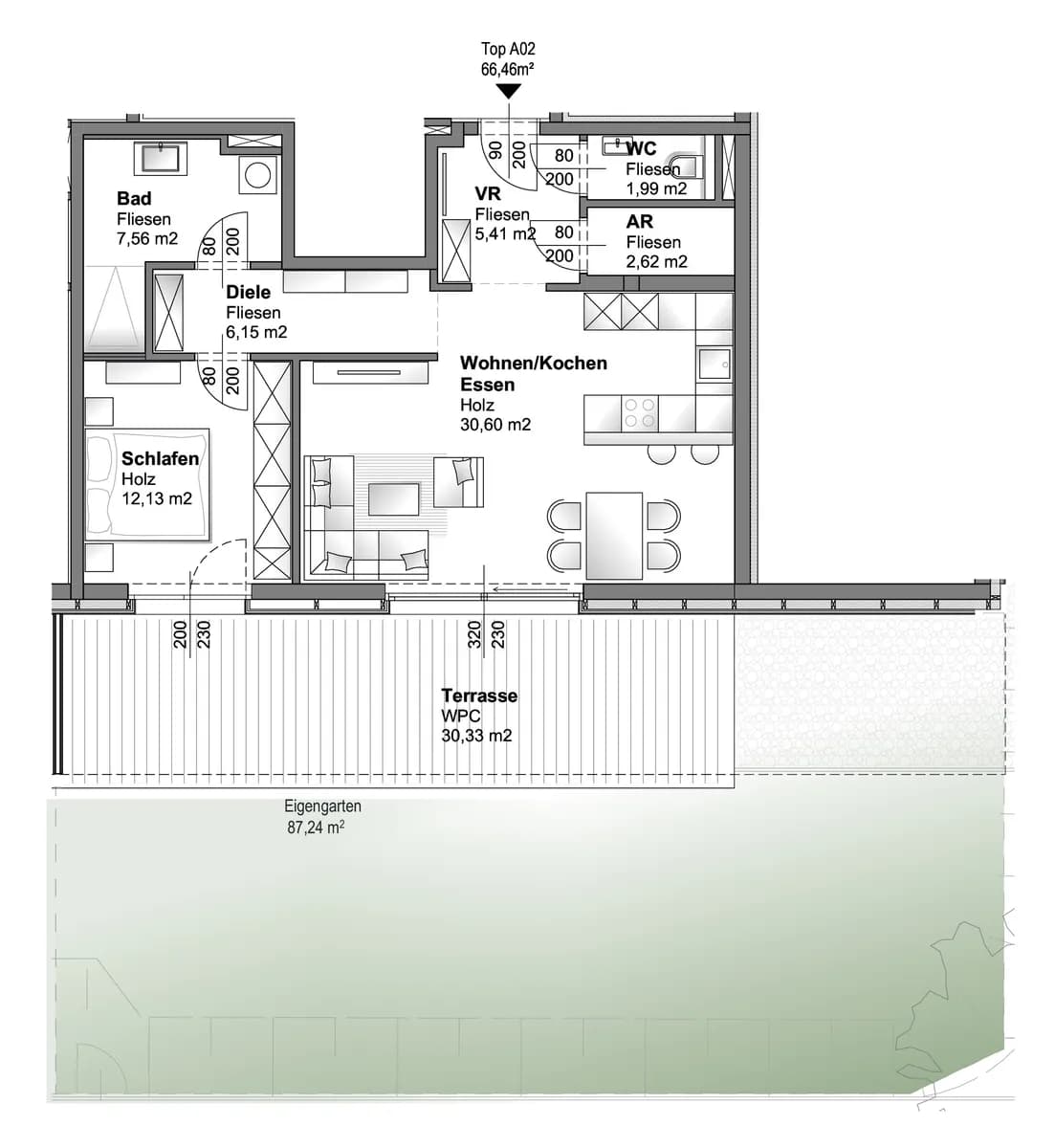 2-Zimmer-Wohnung kaufen in Linz – 66,46 m², € 439.000 – Bild 2 von 20