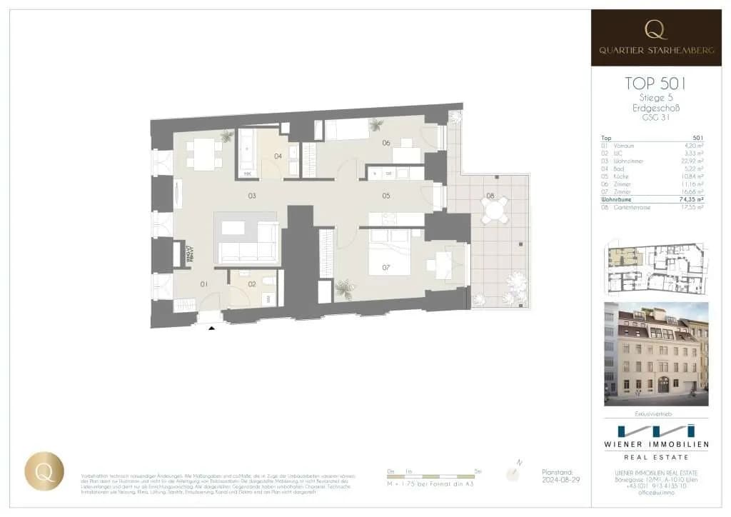3-Zimmer-Wohnung kaufen in Wien – 74,35 m², € 732.000 – Bild 22 von 24