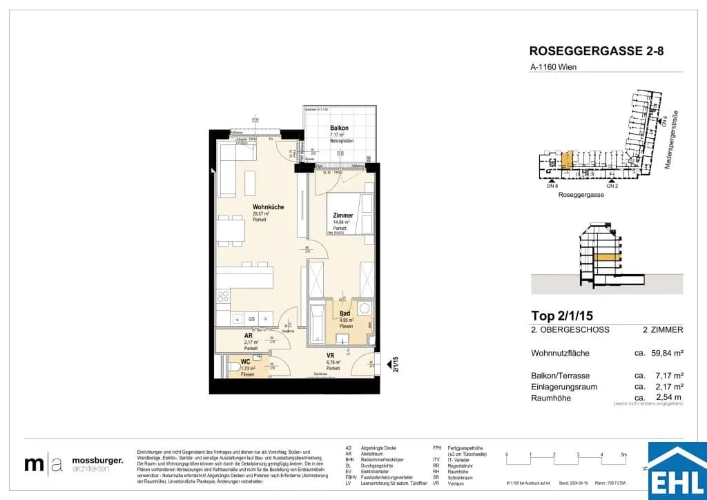 2-Zimmer-Wohnung kaufen in Wien – 58,66 m², € 377.600 – Bild 13 von 13