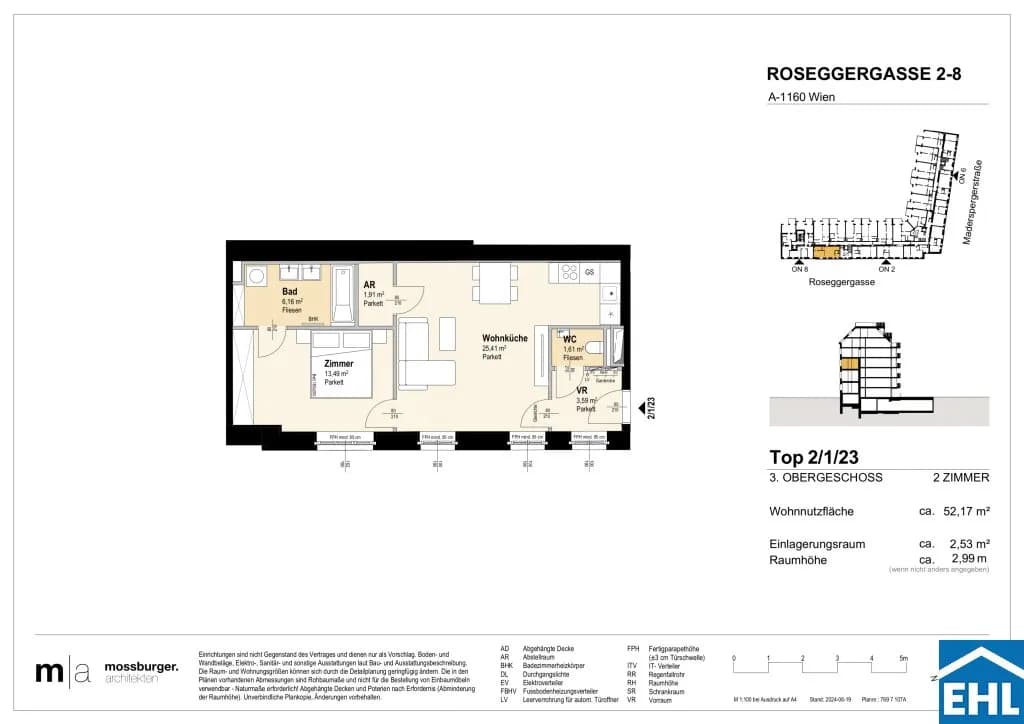2-Zimmer-Wohnung kaufen in Wien – 52,2 m², € 348.700 – Bild 13 von 13