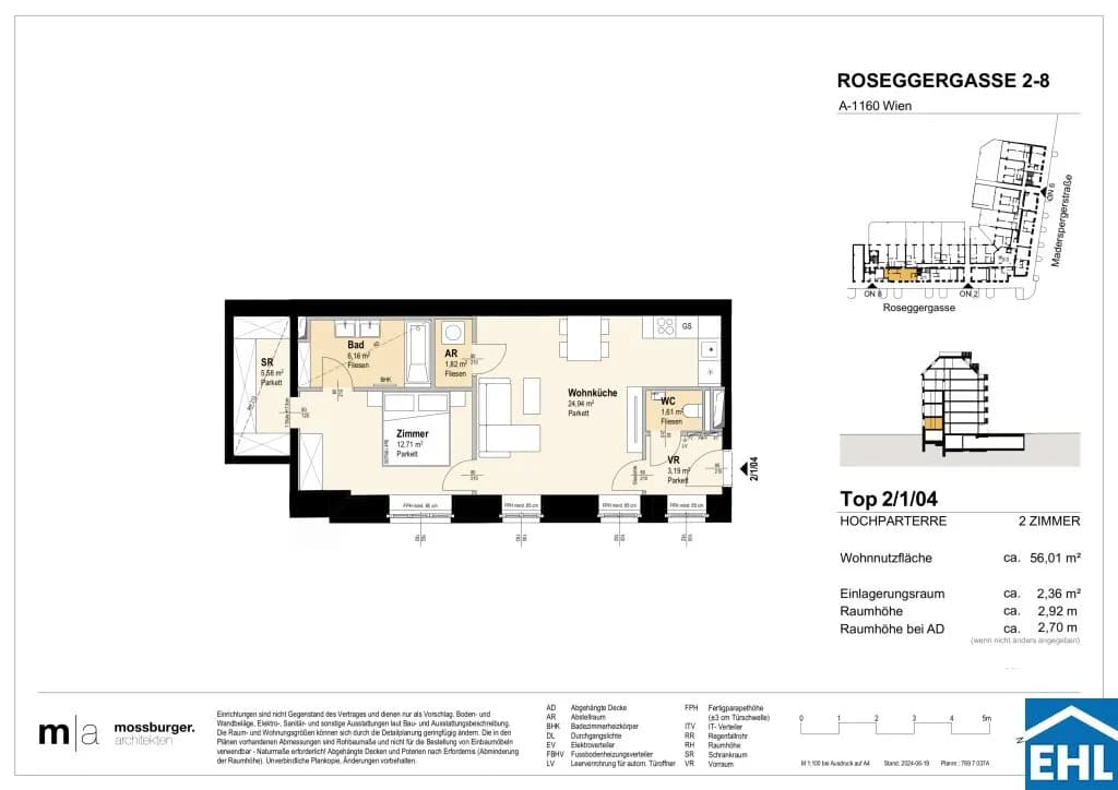 2-Zimmer-Wohnung kaufen in Wien – 56,01 m², € 333.500 – Bild 13 von 13