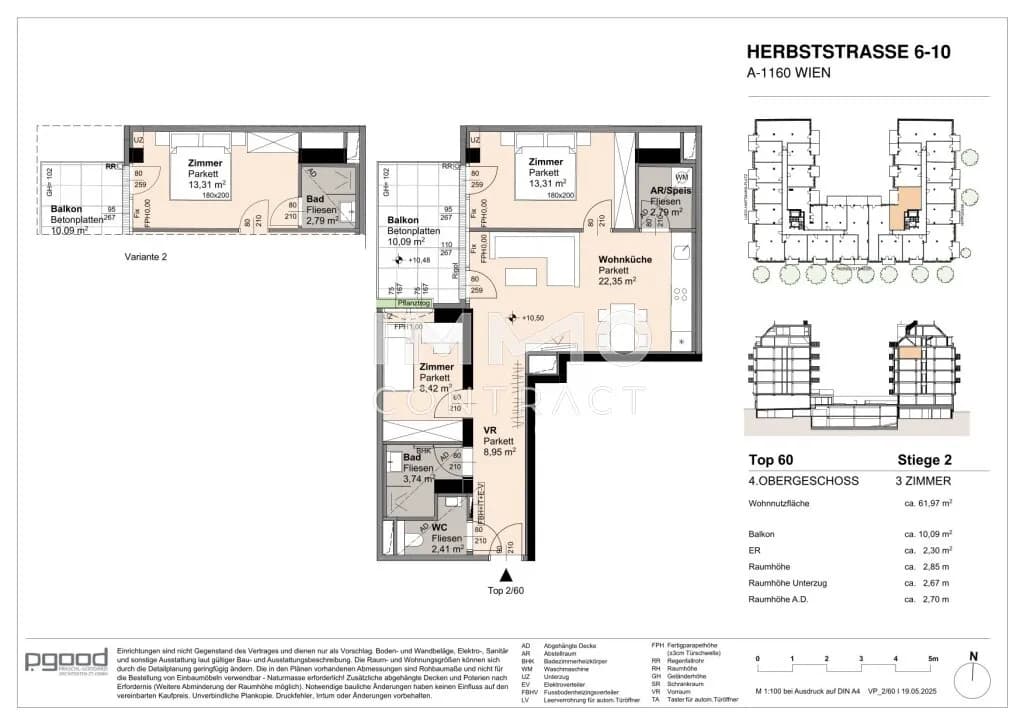 3-Zimmer-Wohnung kaufen in Wien – 61,97 m², € 466.200 – Bild 9 von 9