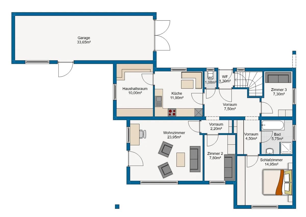 5-Zimmer-Haus kaufen in Deutschlandsberg – 98,23 m², € 299.000 – Bild 21 von 22