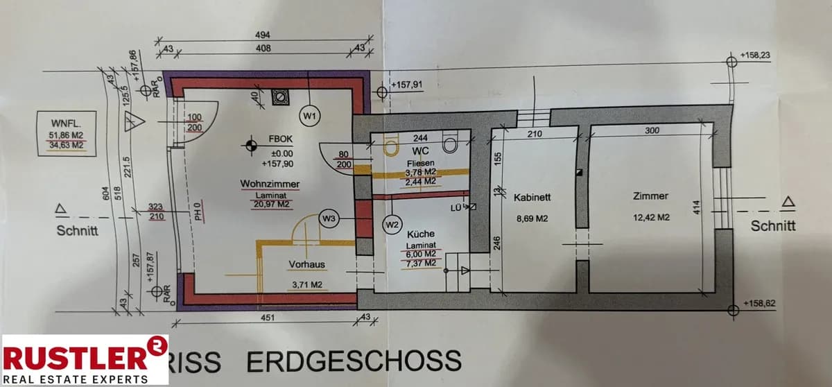 3-Zimmer-Haus kaufen in Gänserndorf – 65 m², € 189.000 – Bild 11 von 12