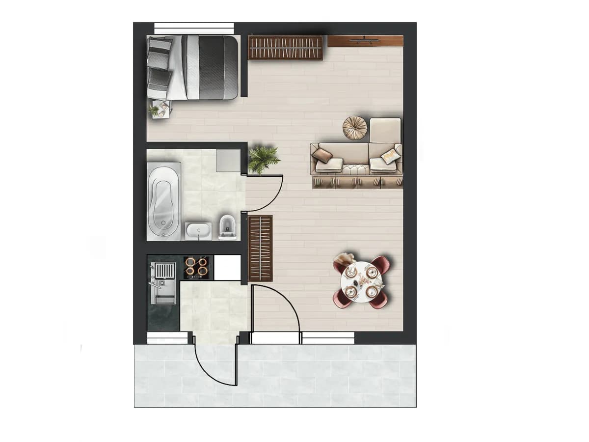 1-Zimmer-Wohnung kaufen in Innsbruck – 24,57 m², € 148.000 – Bild 11 von 12