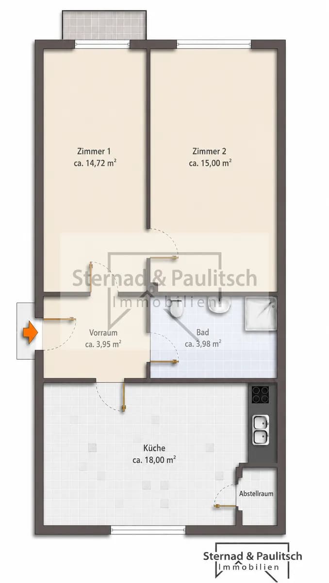2-Zimmer-Wohnung kaufen in Graz – 55,6 m², € 158.000 – Bild 15 von 15