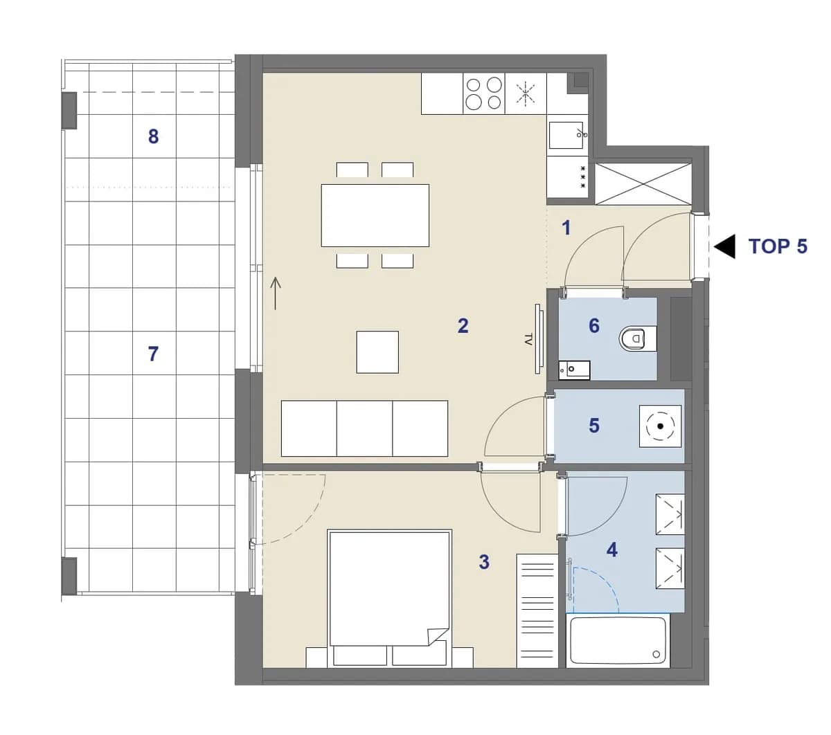 2-Zimmer-Wohnung kaufen in Wien – 47,91 m², € 538.000 – Bild 11 von 11