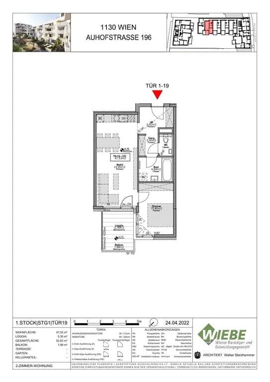 2-Zimmer-Wohnung kaufen in Wien – 52,83 m², € 432.000 – Bild 5 von 10