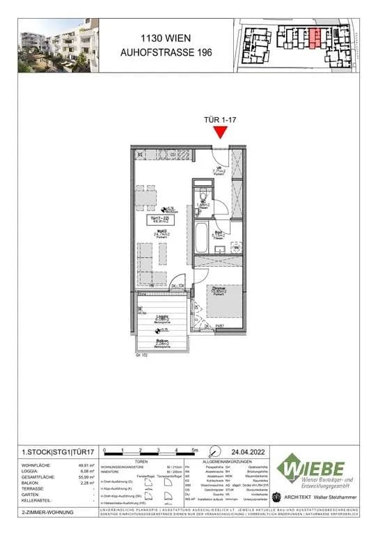 2-Zimmer-Wohnung kaufen in Wien – 55,99 m², € 449.000 – Bild 6 von 11