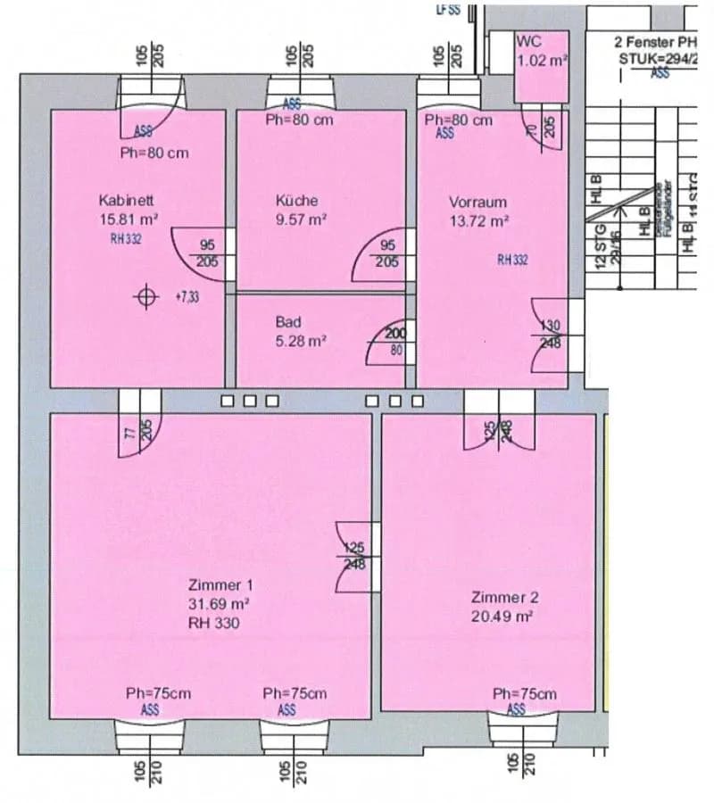 3-Zimmer-Wohnung mieten in Krems an der Donau – 97,58 m², € 1.267 – Bild 15 von 15