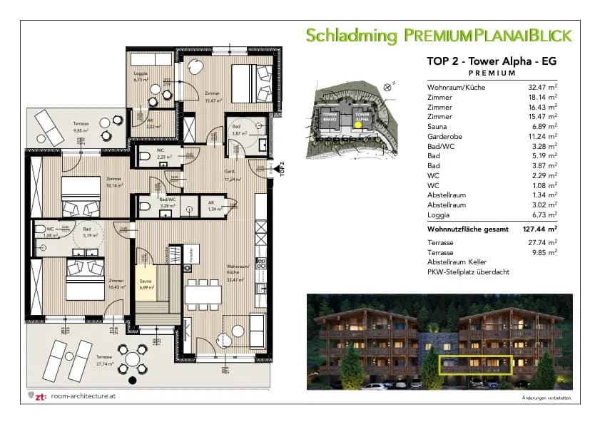 5-Zimmer-Wohnung kaufen in Liezen – 127,44 m², € 1.274.400 – Bild 4 von 7