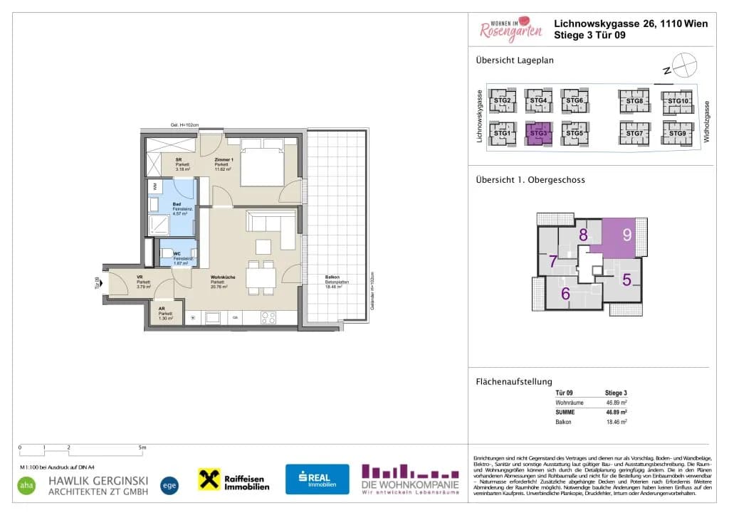 Immobilie kaufen in Wien – 46,89 m², € 230.454 – Bild 7 von 8