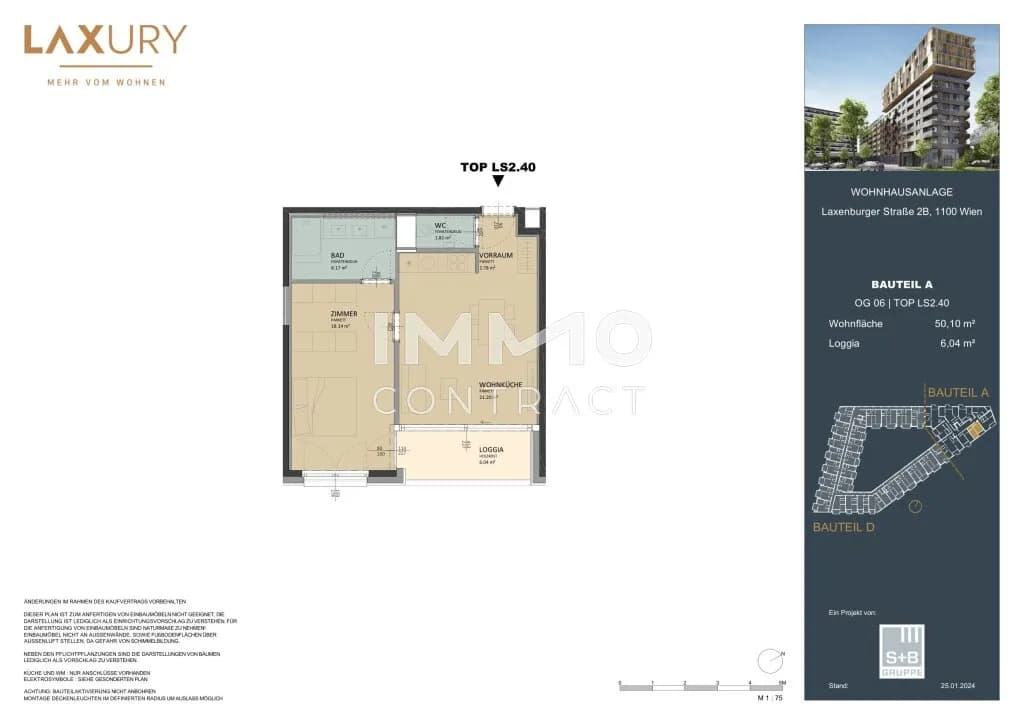2-Zimmer-Wohnung kaufen in Wien – 50,1 m², € 380.000 – Bild 15 von 15