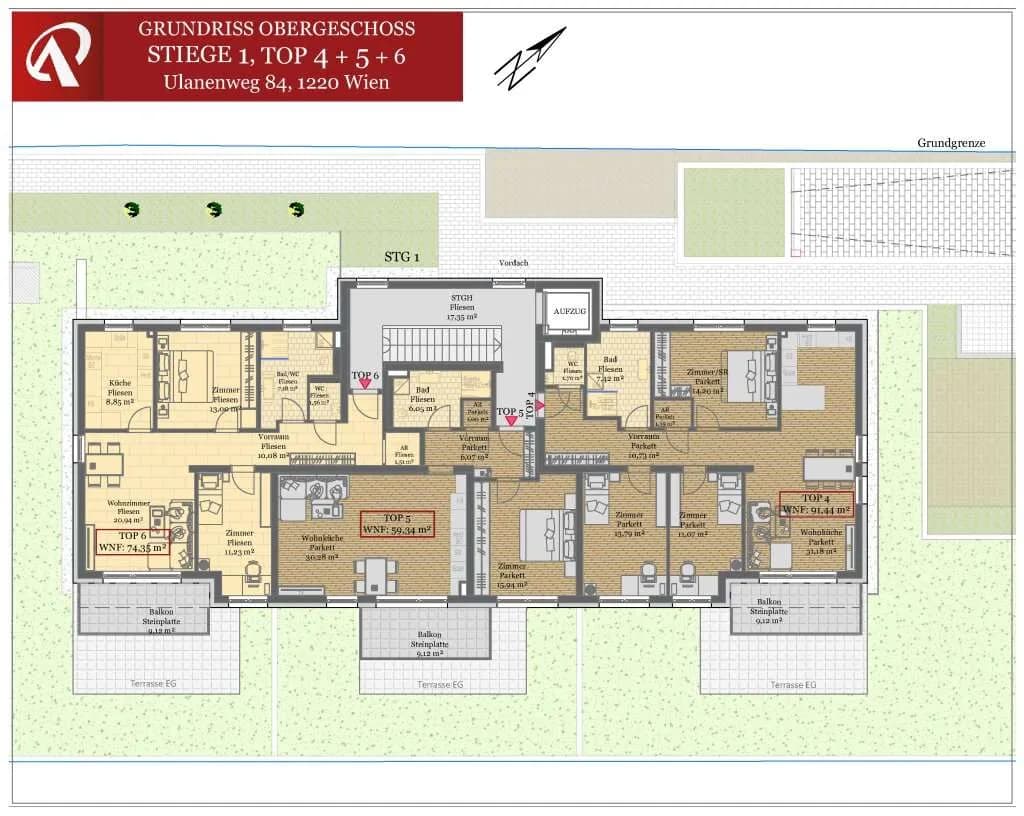 2-Zimmer-Wohnung kaufen in Wien – 59,34 m², € 425.000 – Bild 17 von 18