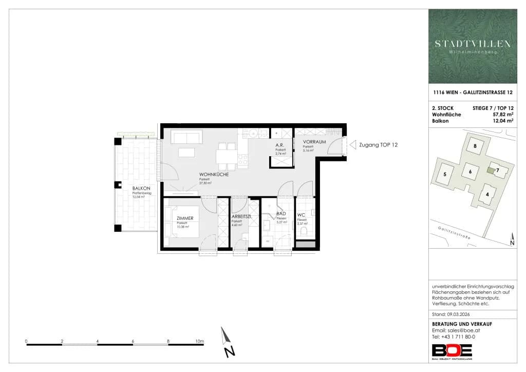 2-Zimmer-Wohnung kaufen in Wien – 57,82 m², € 472.900 – Bild 13 von 13