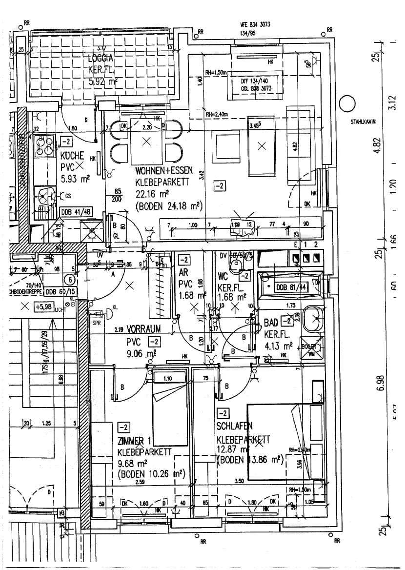 3-Zimmer-Wohnung mieten in Perg – 73,11 m², € 661 – Bild 3 von 6