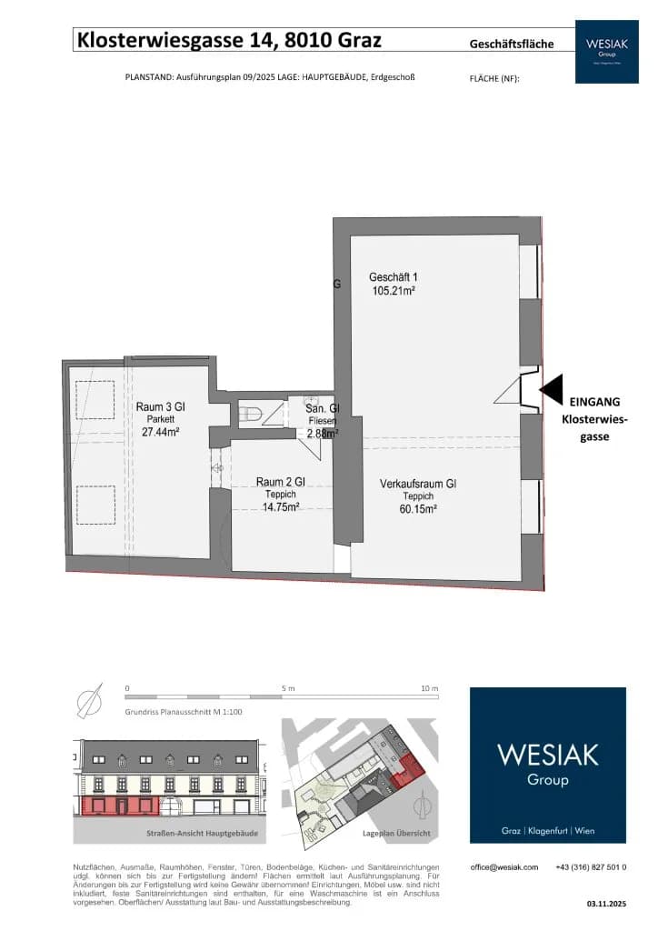 3-Zimmer-Gewerbeimmobilie mieten in Graz – 105 m², € 1.368 – Bild 9 von 9