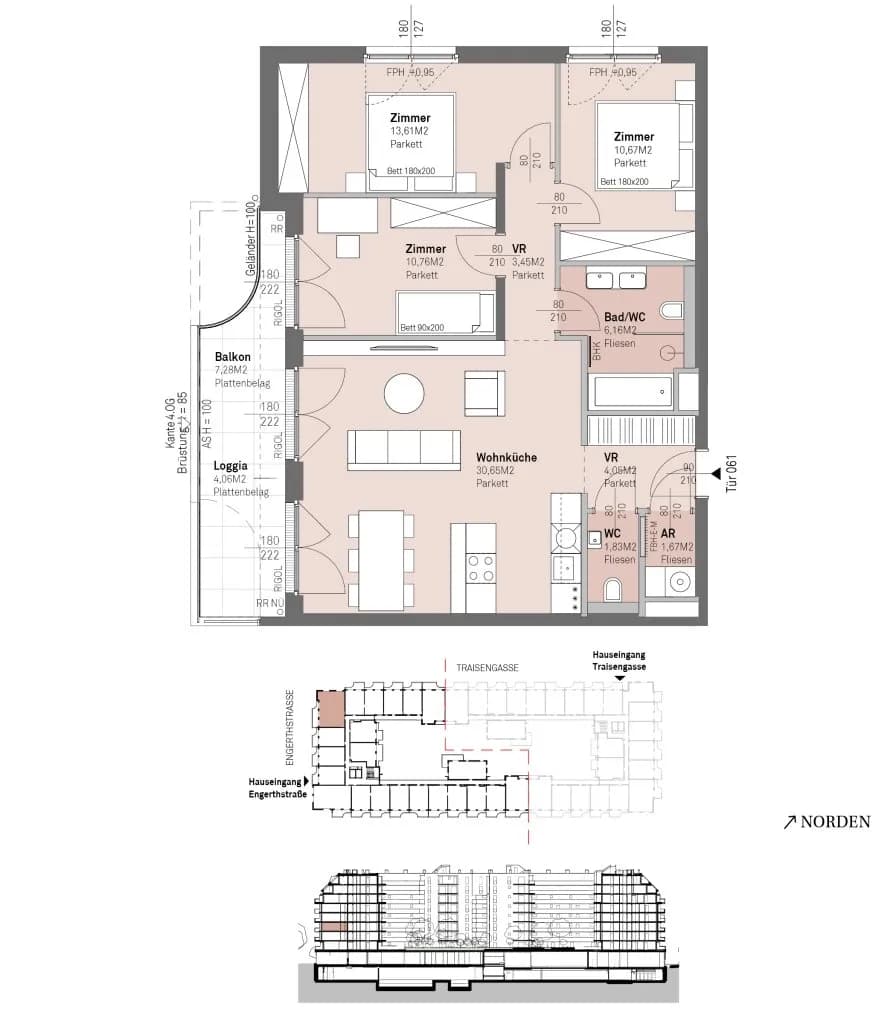 4-Zimmer-Wohnung kaufen in Wien – 82,84 m², € 537.600 – Bild 14 von 14