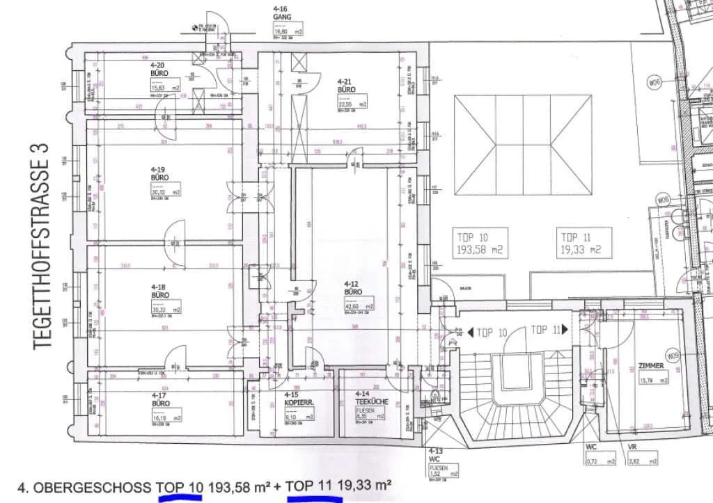 23-Zimmer-Gewerbeimmobilie mieten in Wien – 828 m², € 18.625 – Bild 24 von 24