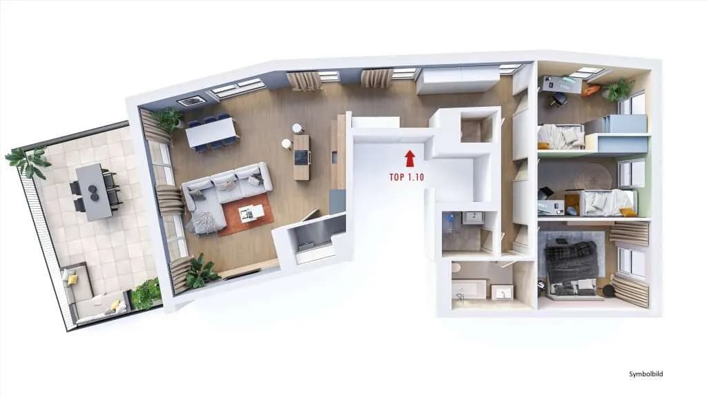 4-Zimmer-Wohnung kaufen in Sankt Pölten Land – 113,31 m², € 780.000
