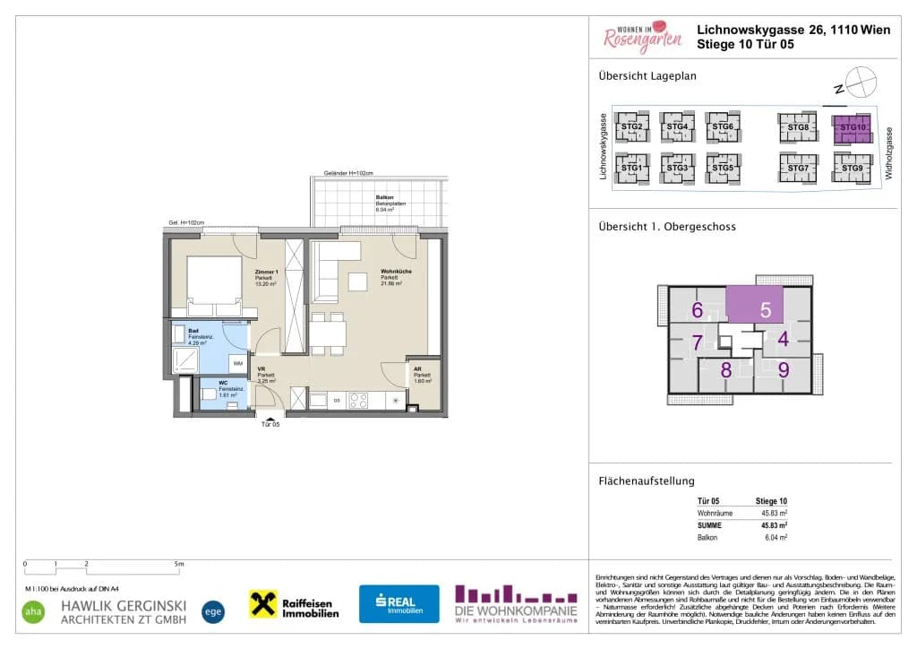 Immobilie kaufen in Wien – 45,79 m², € 203.484 – Bild 7 von 8