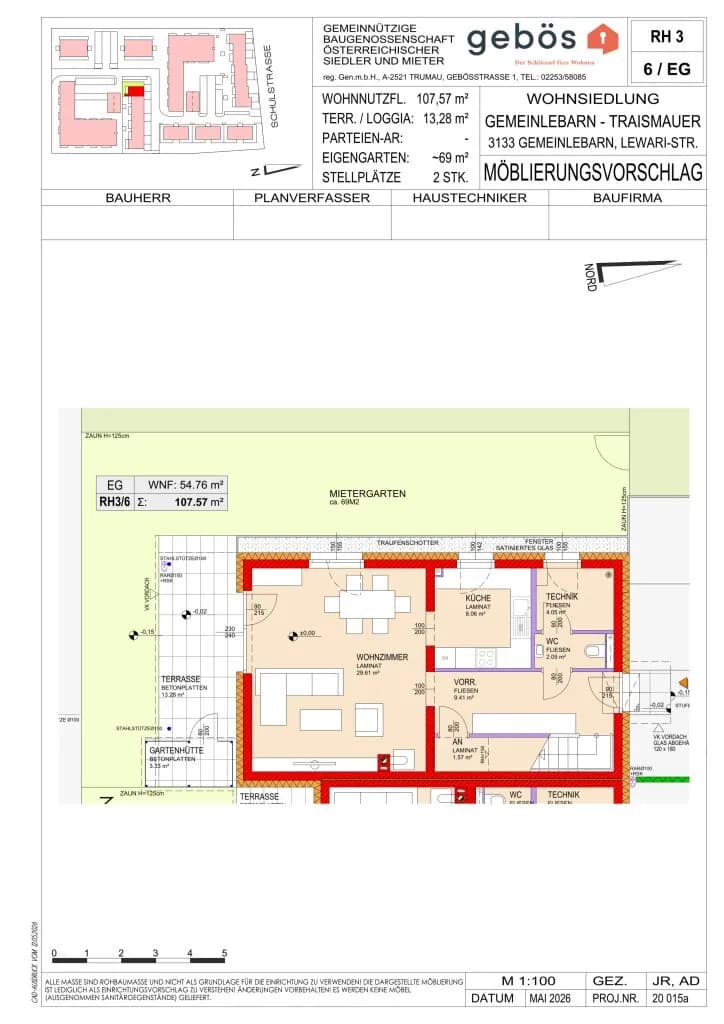 4-Zimmer-Haus mieten in Sankt Pölten Land – 107,57 m², € 1.166 – Bild 8 von 10
