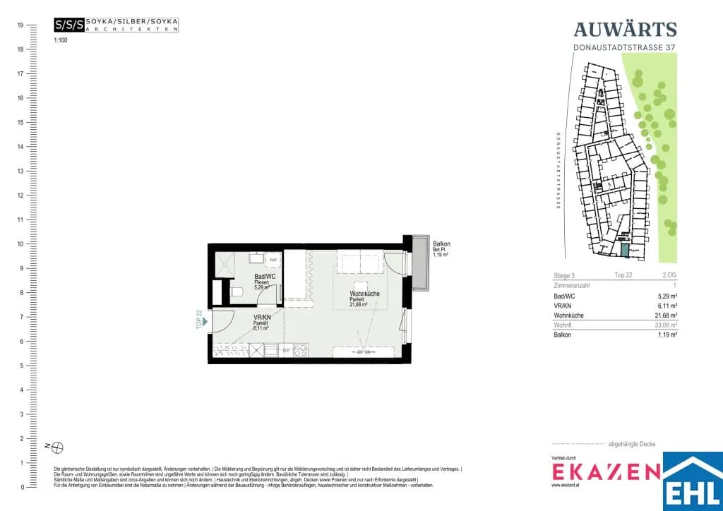 1-Zimmer-Wohnung mieten in Wien – 33,08 m², € 929 – Bild 20 von 20