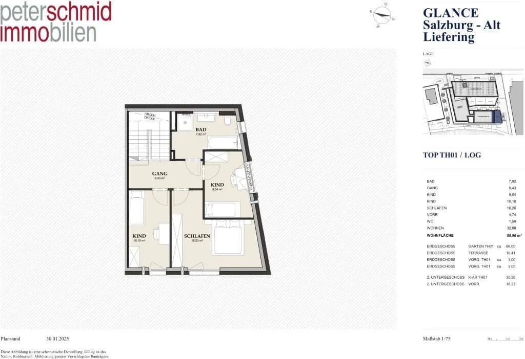 4-Zimmer-Haus kaufen in Salzburg Stadt – 88,9 m², € 799.000 – Bild 8 von 11