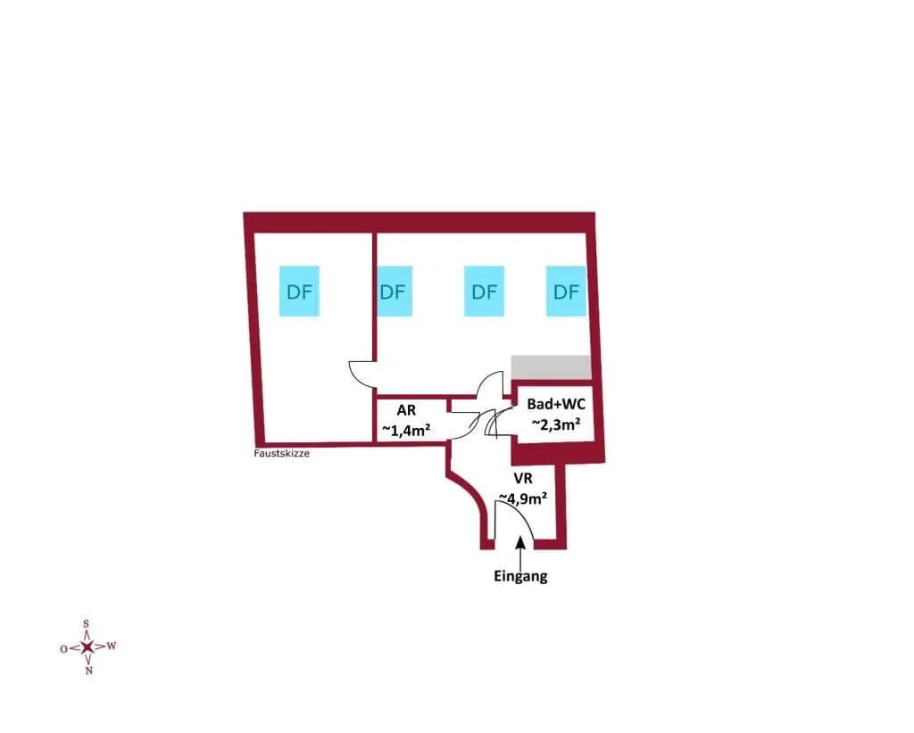 2-Zimmer-Wohnung kaufen in Wien – 36,88 m², € 175.000 – Bild 4 von 4